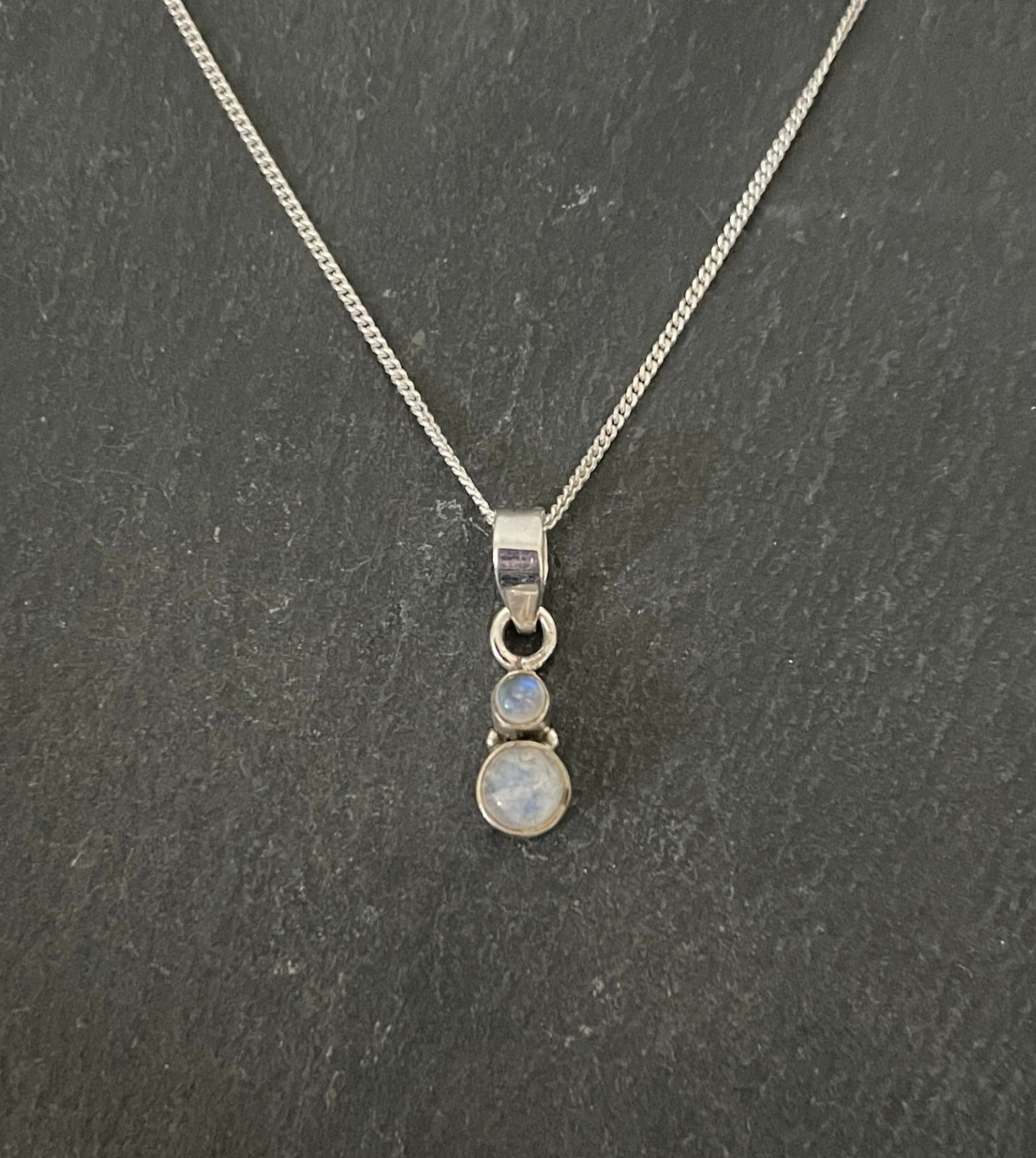Two Stone Moonstone Pendant image 0