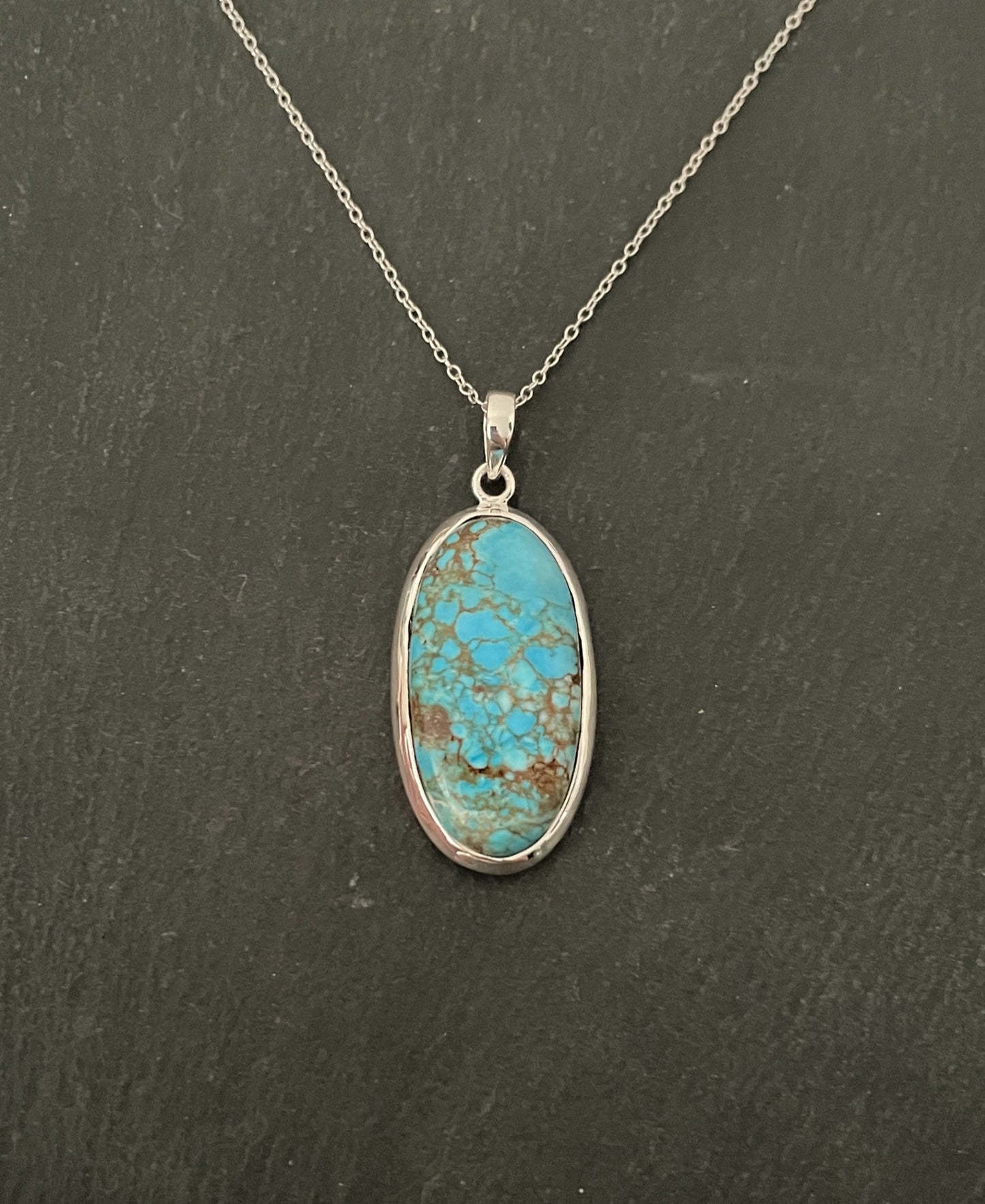 Turquoise Oval Pendant image 0