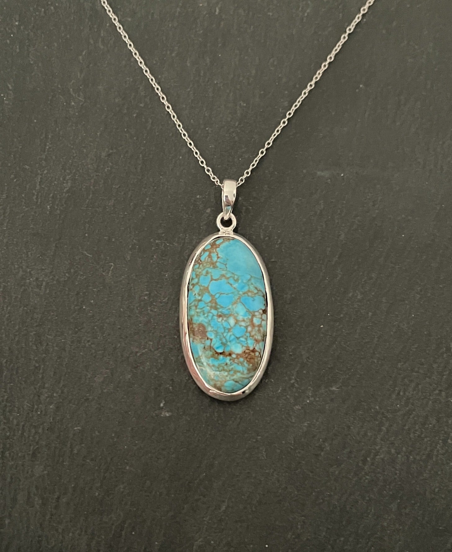 Turquoise Oval Pendant image 0