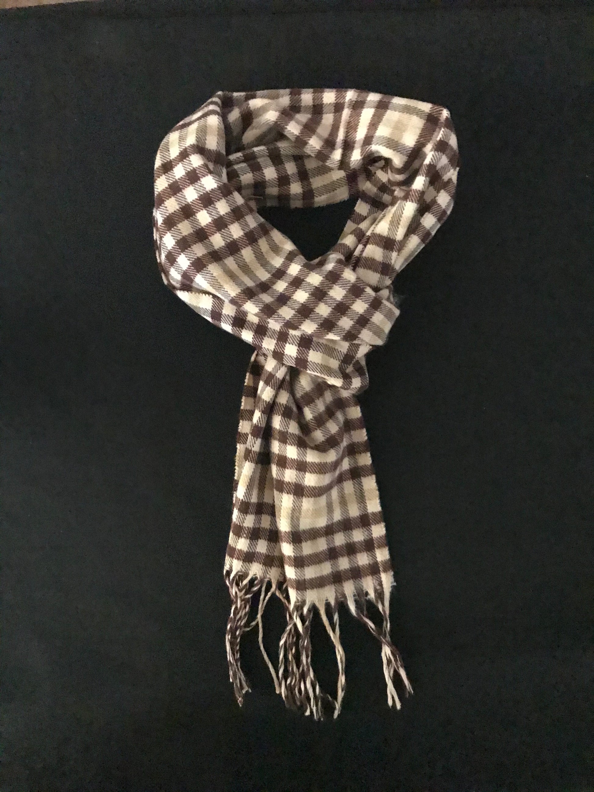 Beige and Brown Scarf image 0