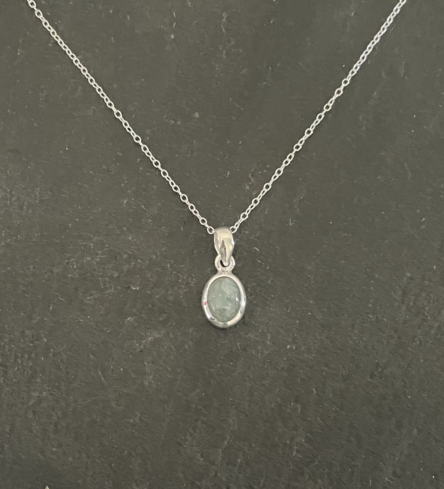 Aquamarine Oval Pendant image 0