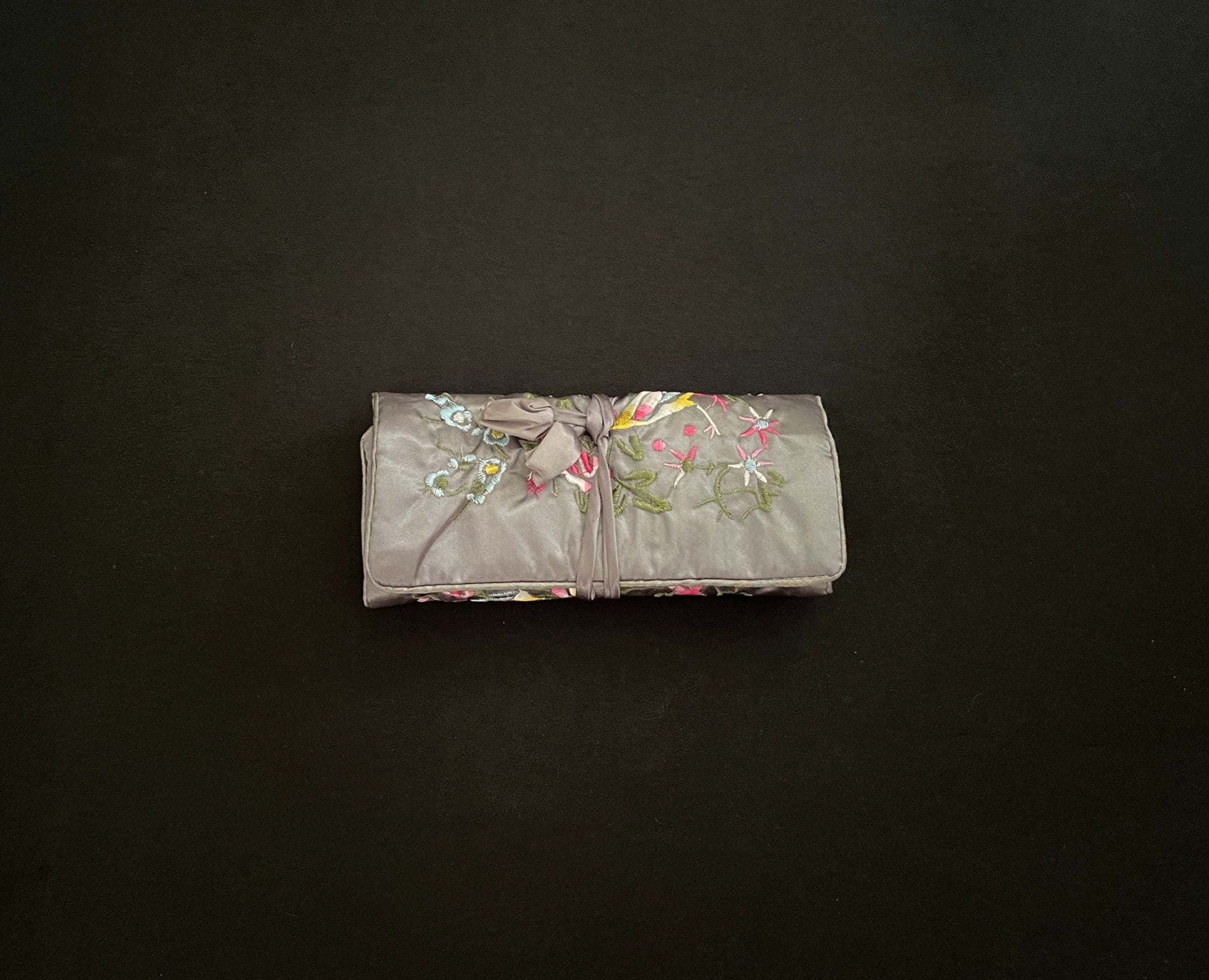 Grey Flower Jewellery Wrap image 1