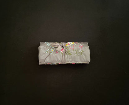 Grey Flower Jewellery Wrap image 1