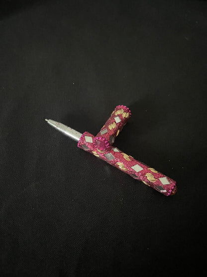 Hot Pink Glitter Pen image 1