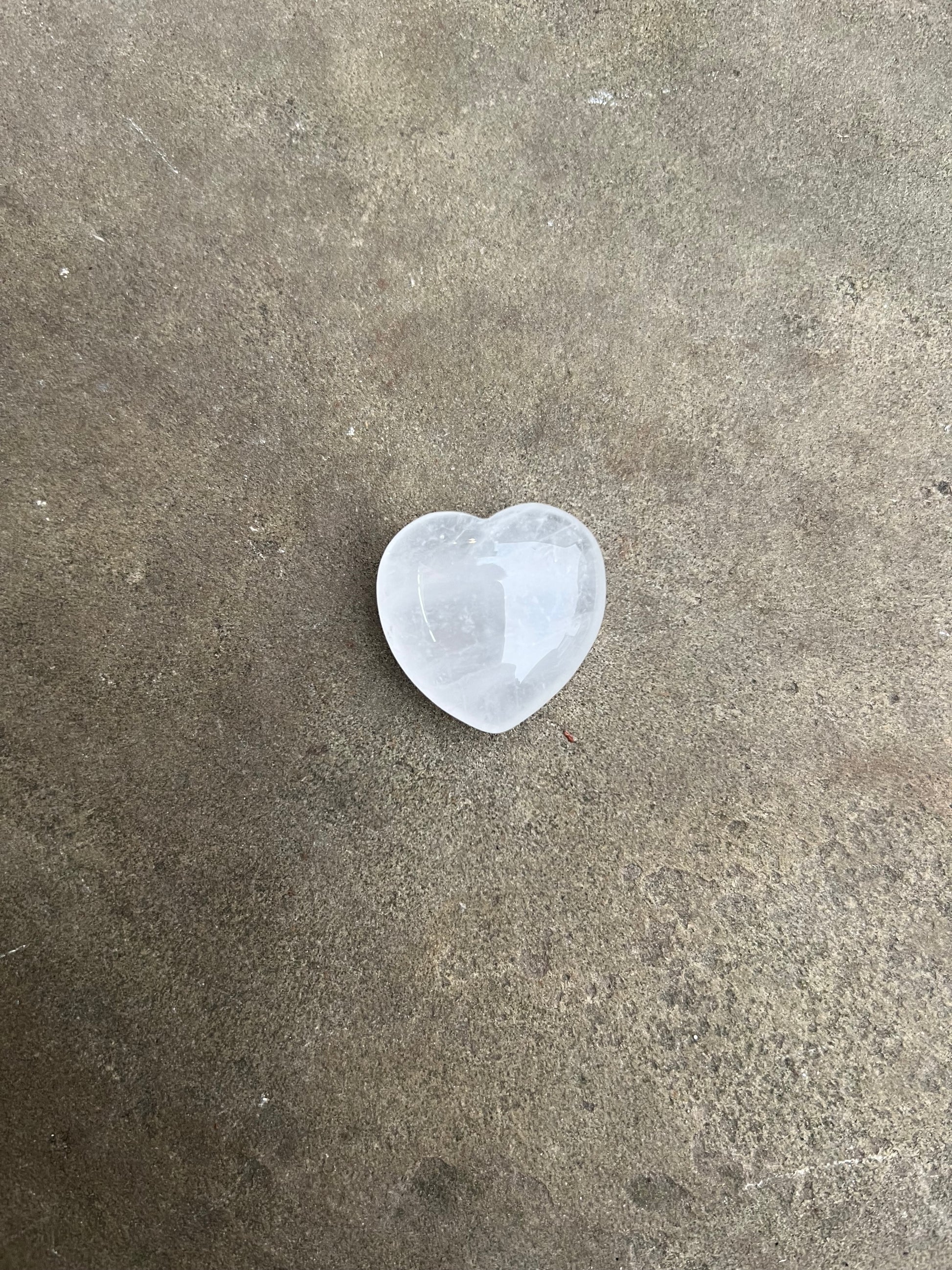 Clear Quartz Heart image 1