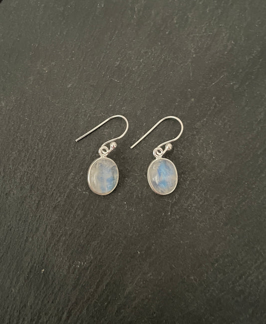 Moonstone Oval Earrings image 0
