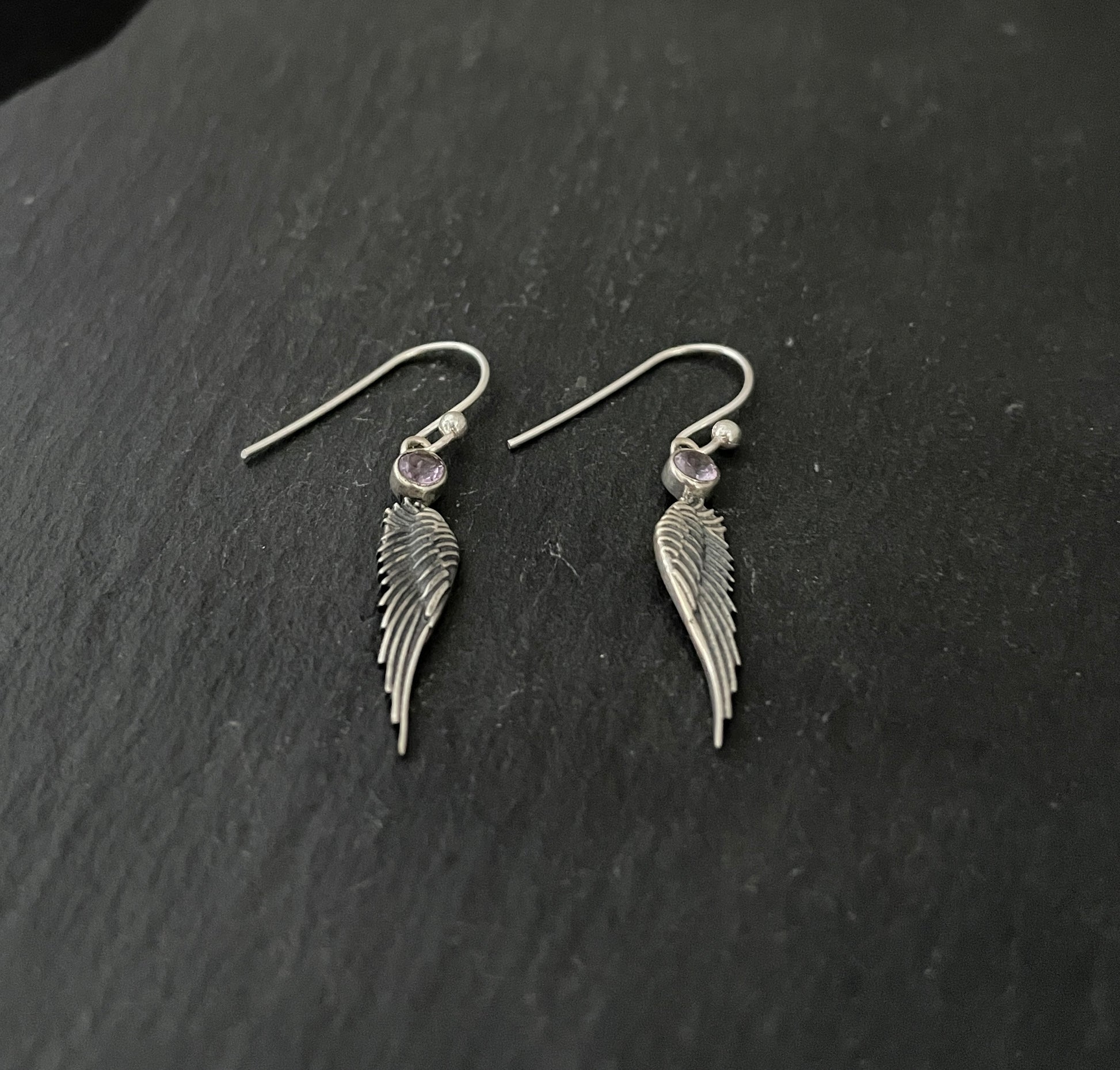 Amethyst Angel Earrings image 1