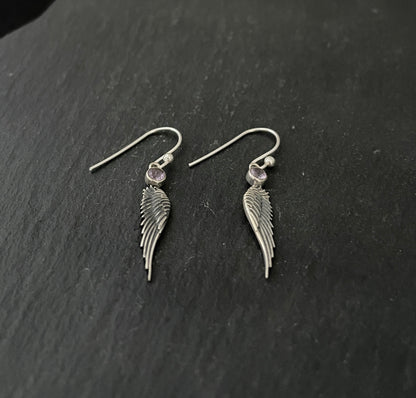 Amethyst Angel Earrings image 1