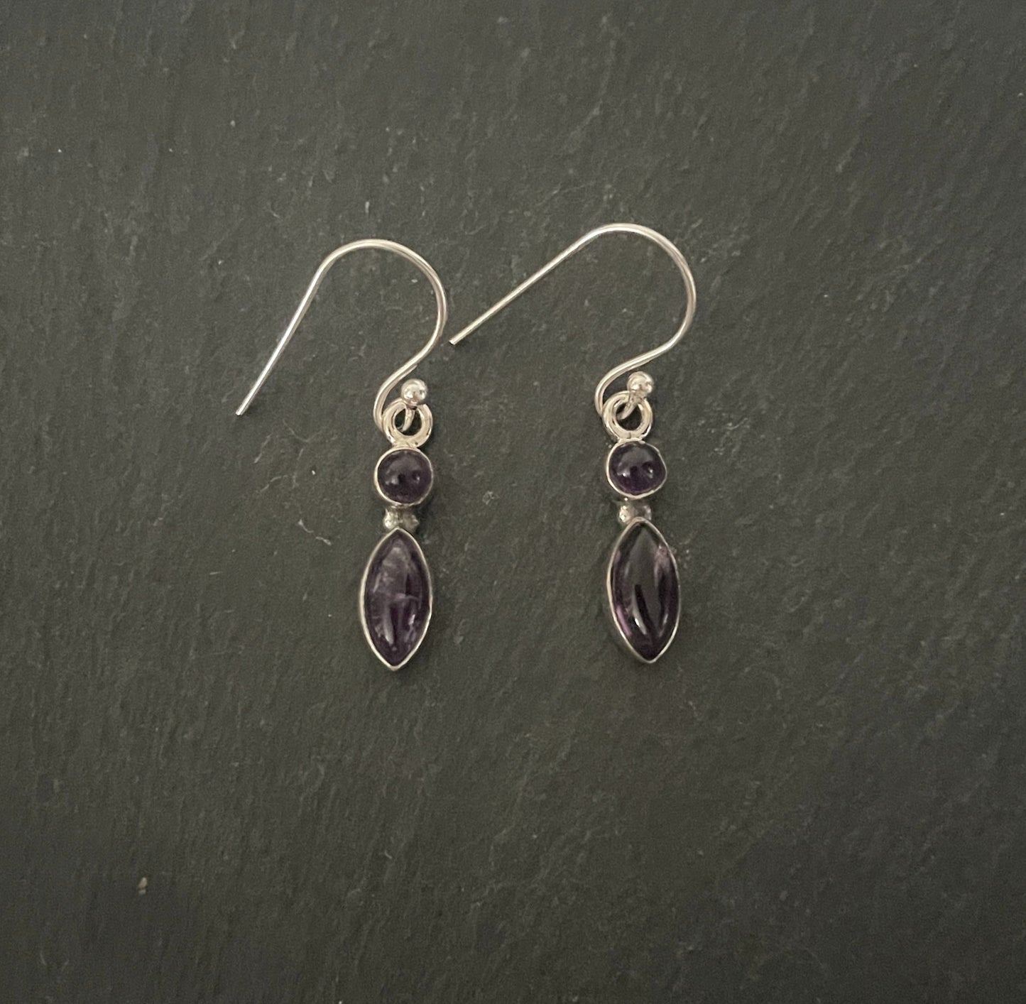 Amethyst Drop Earrings image 0