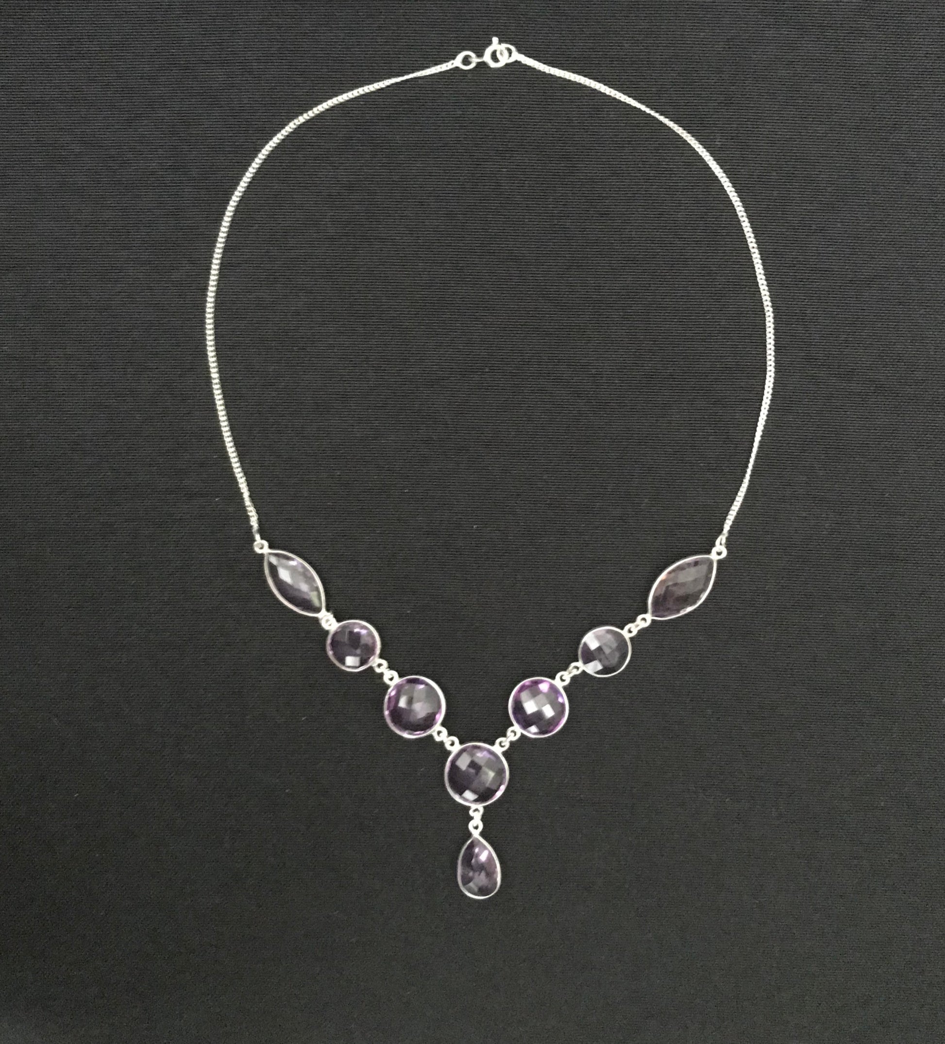 Faceted Amethyst Necklace image 0
