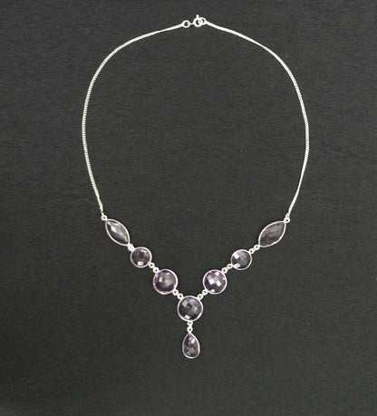 Faceted Amethyst Necklace image 0