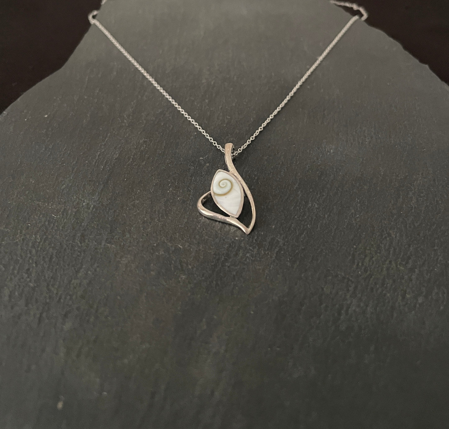 Shiva Shell and Silver Pendant image 1