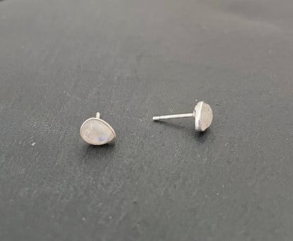 Moonstone Teardrop Stud Earrings image 1