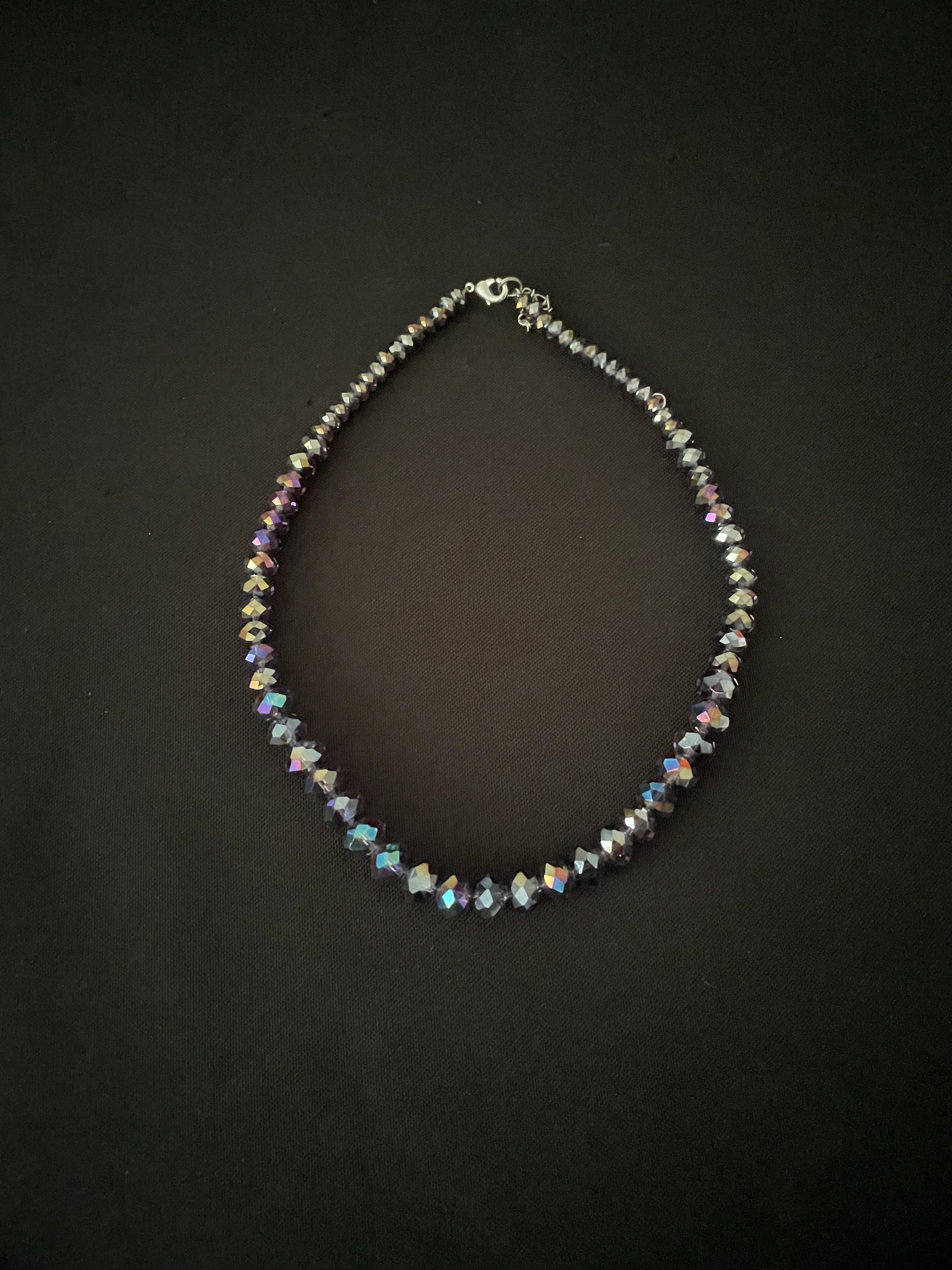 Purple Bead Necklace image 1