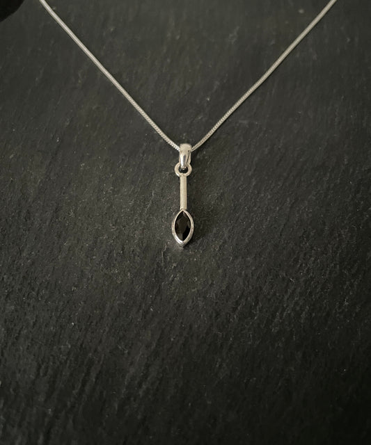 Smokey Quartz Teardrop Pendant image 1