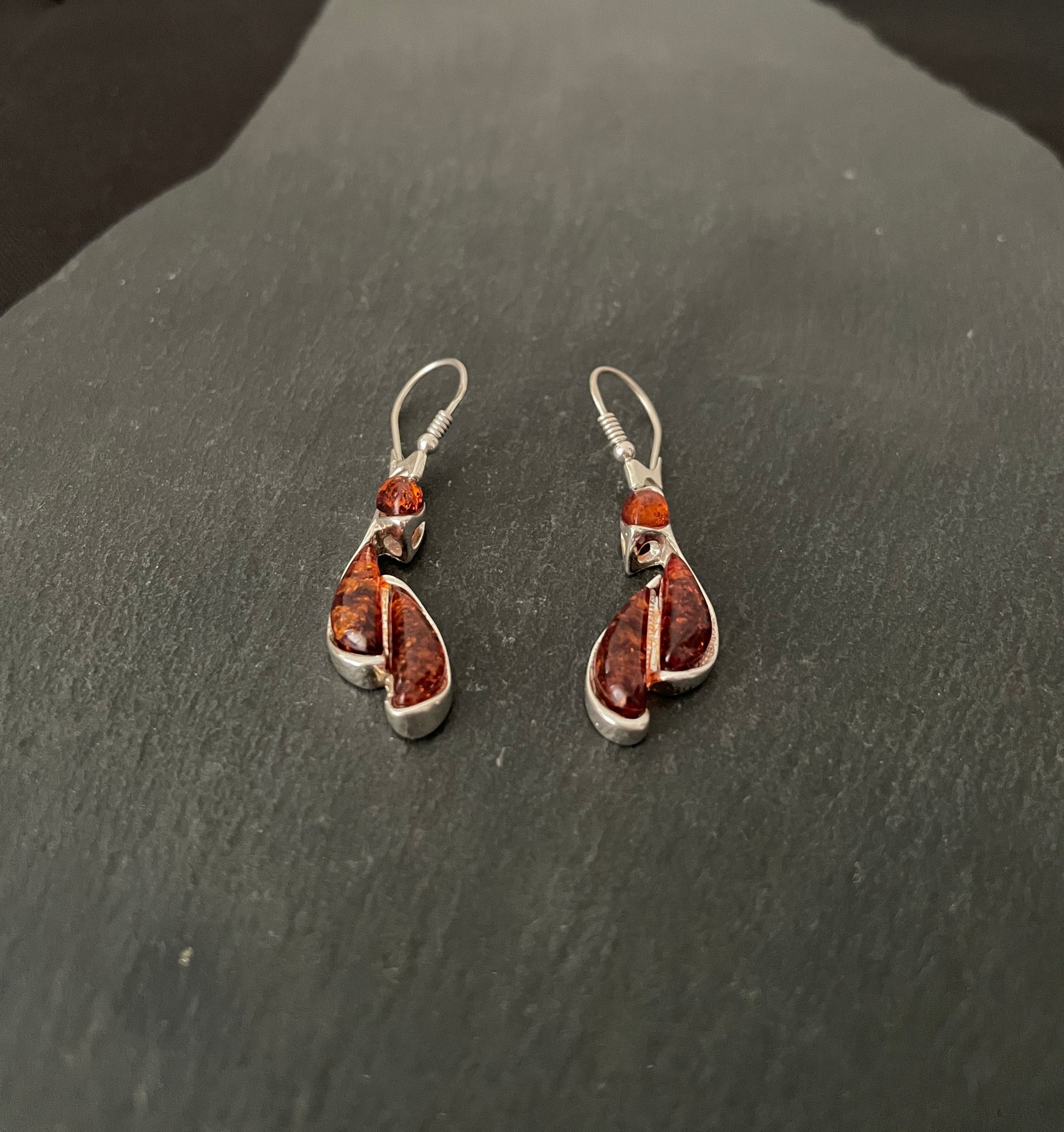 Amber Drop Earrings image 1