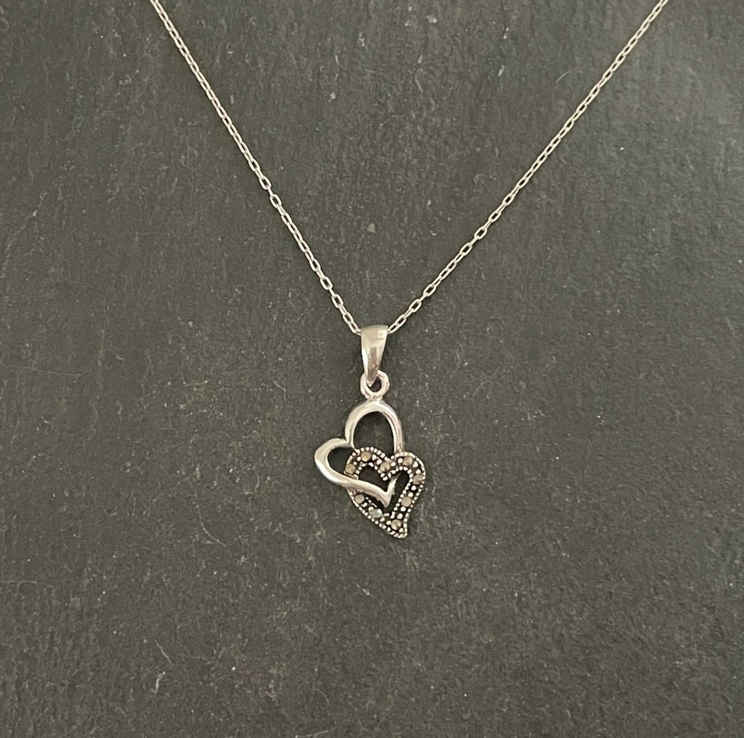 Marcasite Heart Pendant image 0