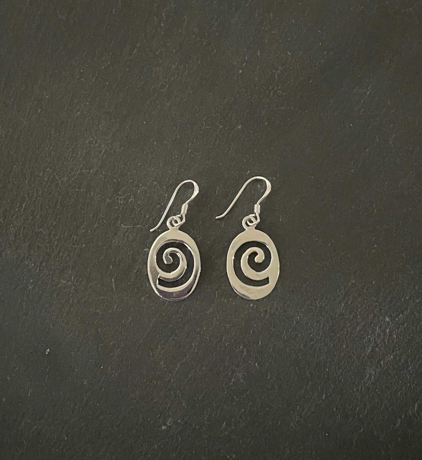 Silver Swirl Earrings image 0