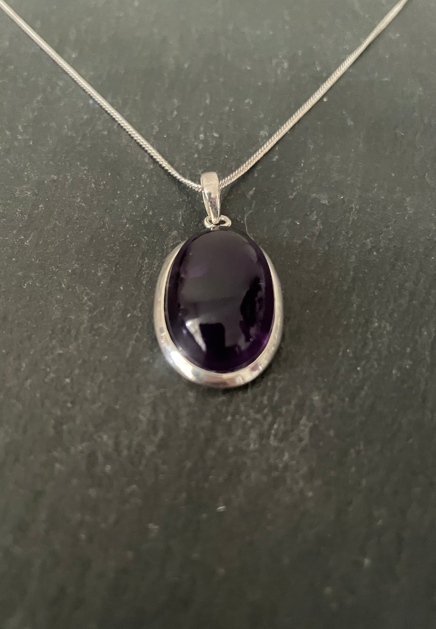 Amethyst and Silver Pendant