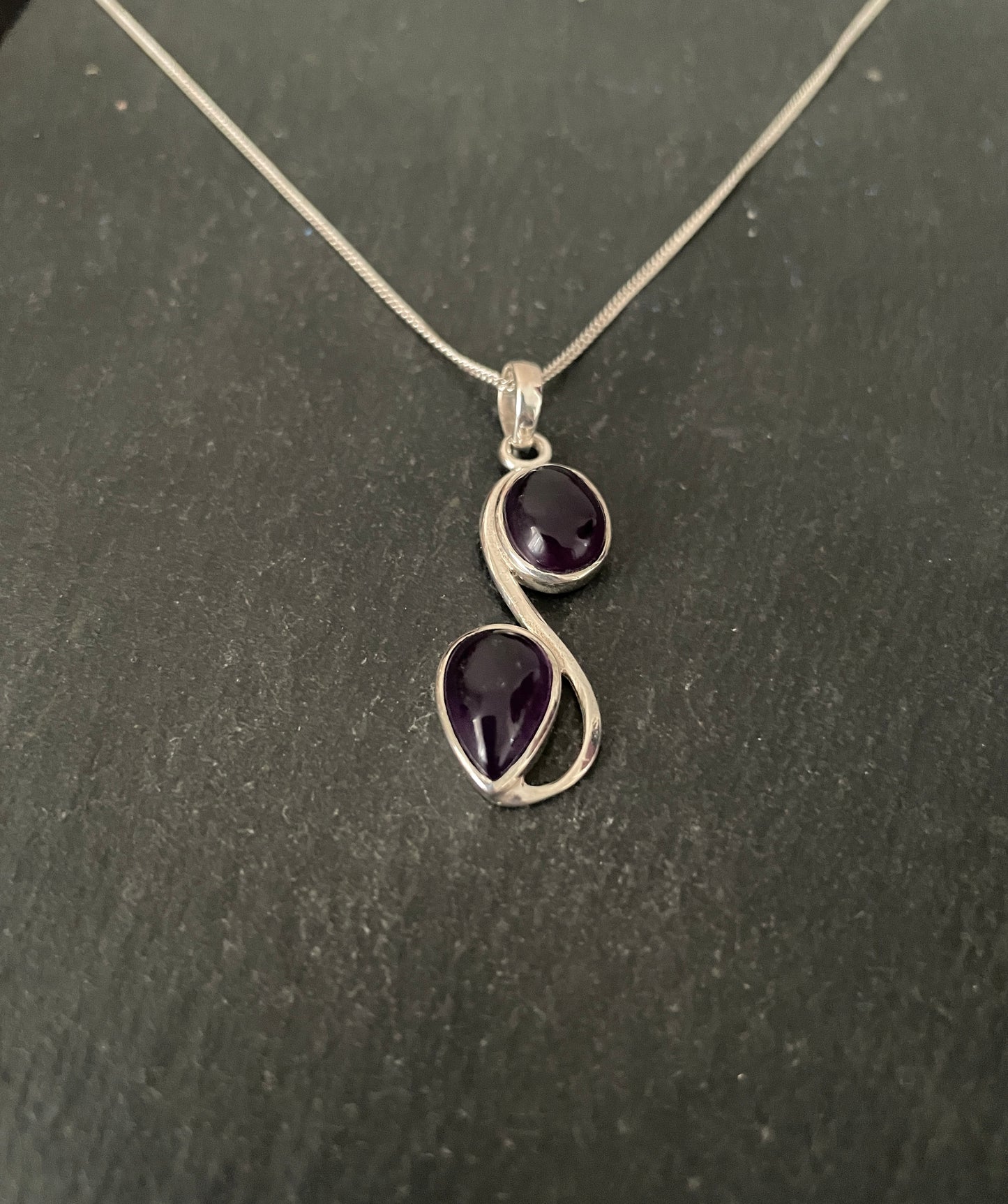 Amethyst and Silver Pendant