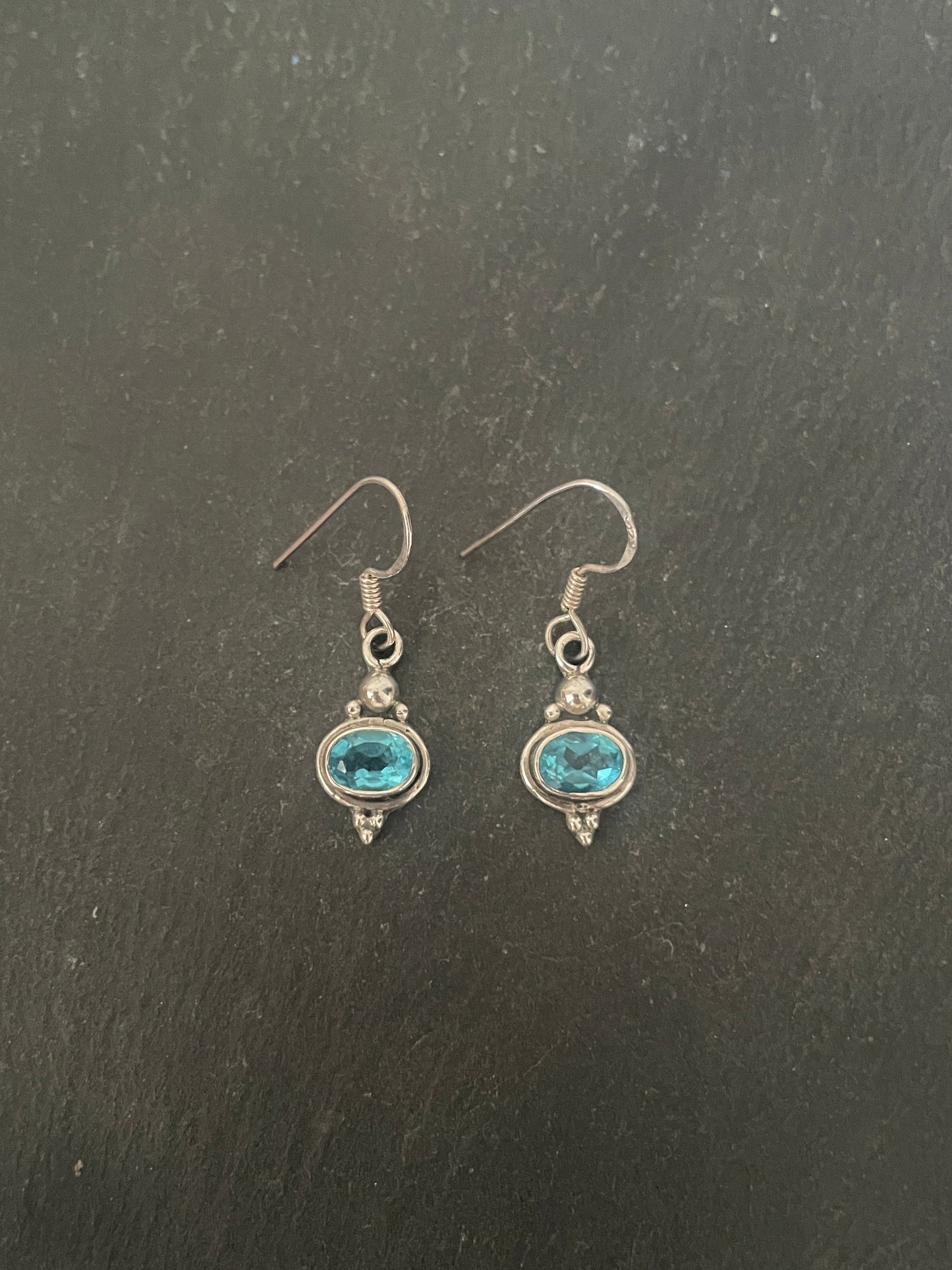 Blue Topaz Earrings