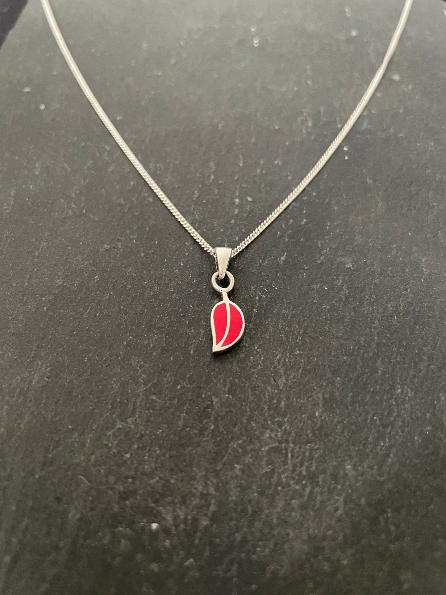 Coral Leaf Pendant