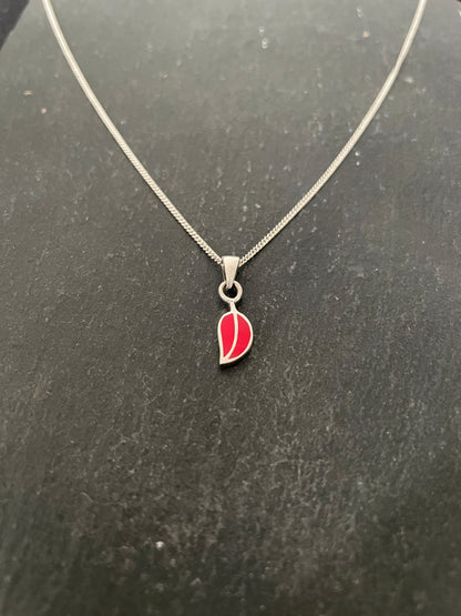 Coral Leaf Pendant
