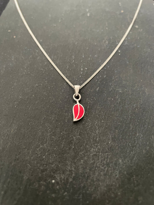 Coral Leaf Pendant