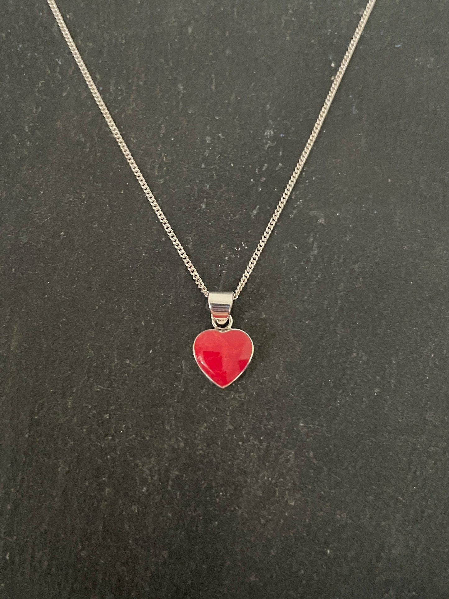 Coral Heart Pendant