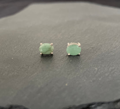 Emerald Stud Earrings