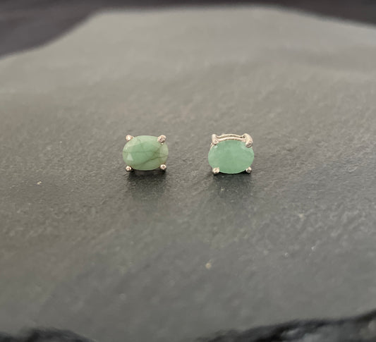 Emerald Stud Earrings