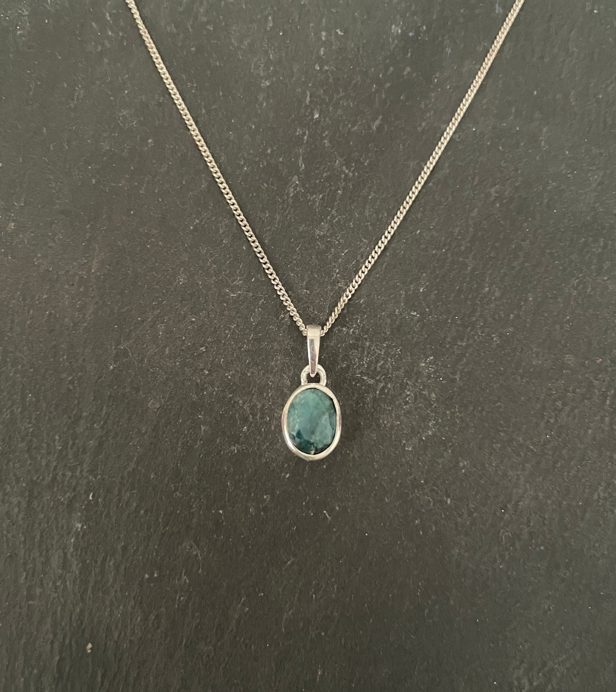 Oval Emerald Pendant