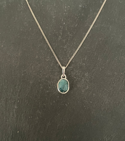 Oval Emerald Pendant