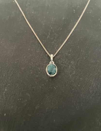 Oval Emerald Pendant