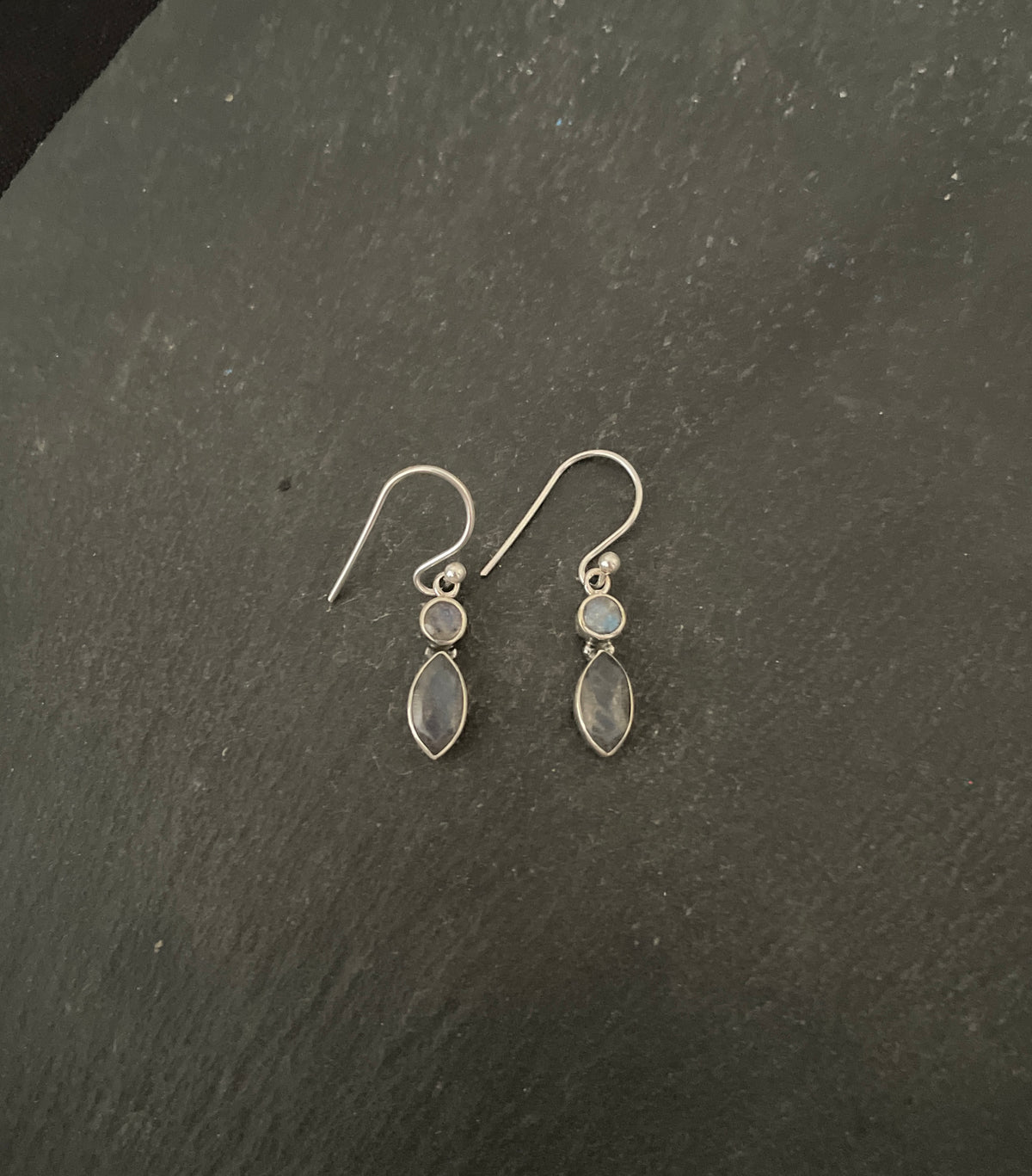 Labradorite and Silver Earrings
