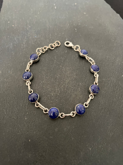 Round Lapis Lazuli Bracelet