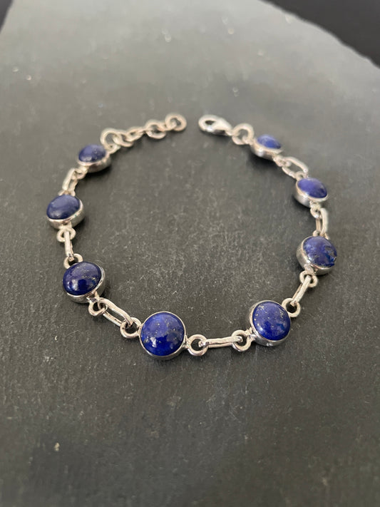 Round Lapis Lazuli Bracelet