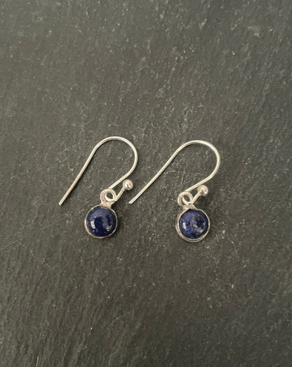 Lapis Lazuli Round Earrings