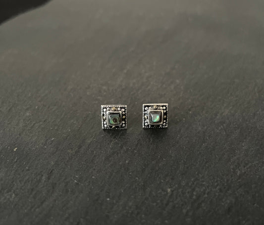 Marcasite Square Studs