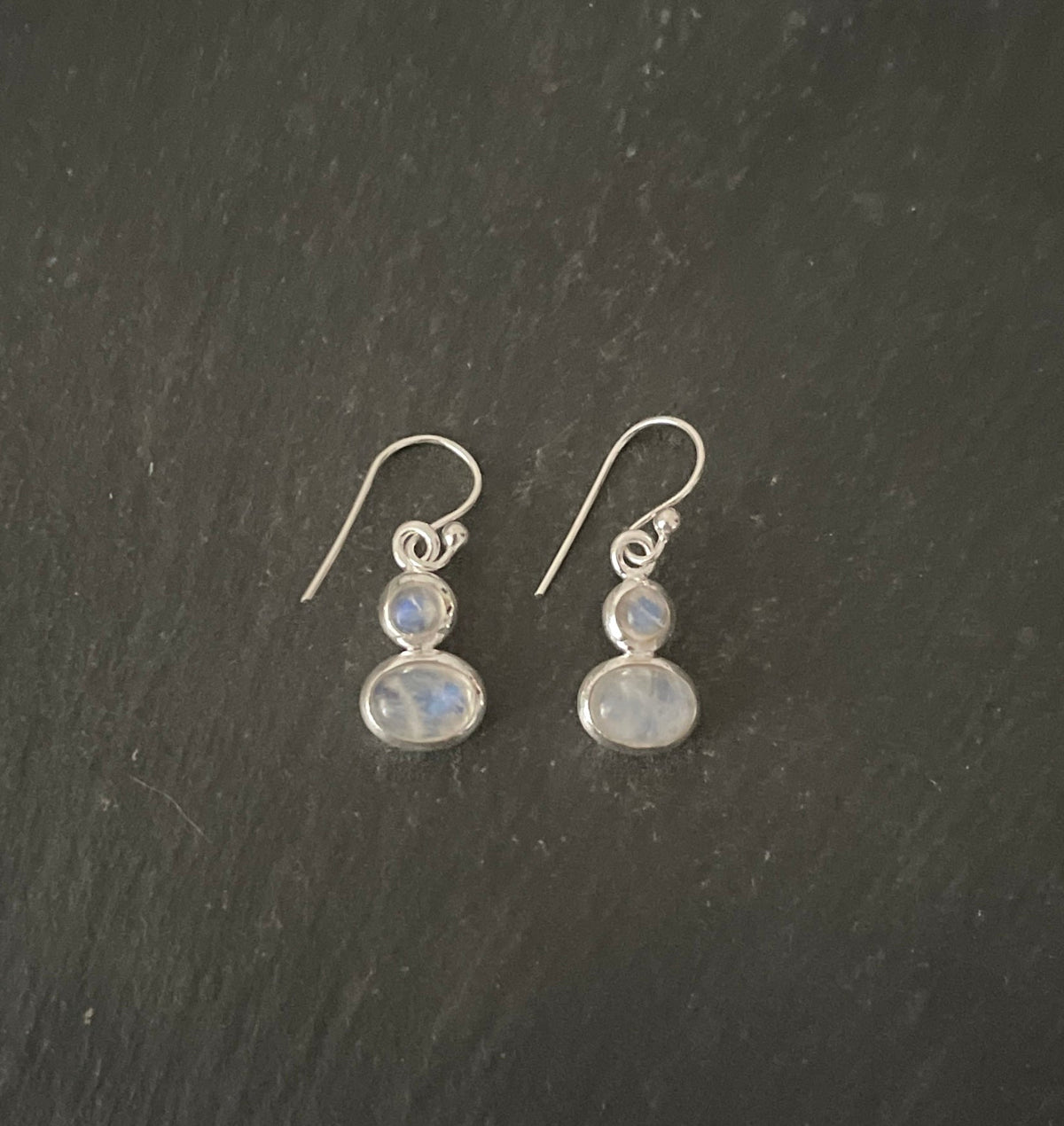Moonstone and Silver Earrings