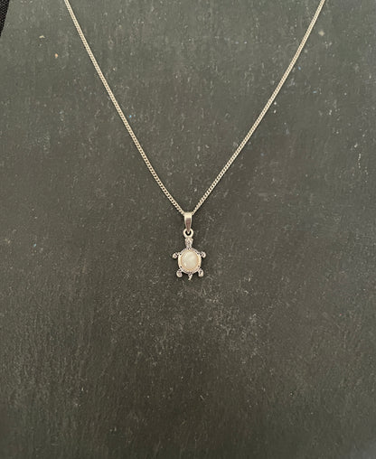 Mother of Pearl Turtle Pendant