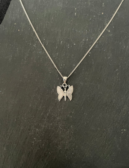 Mother of Pearl Butterfly Pendant