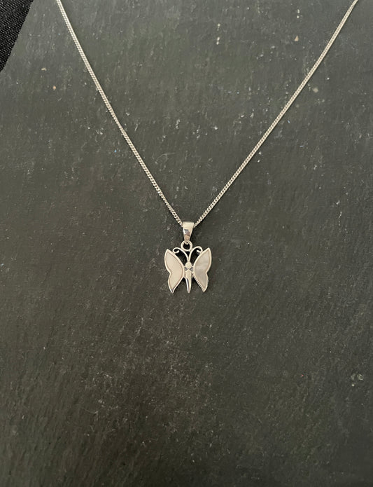 Mother of Pearl Butterfly Pendant