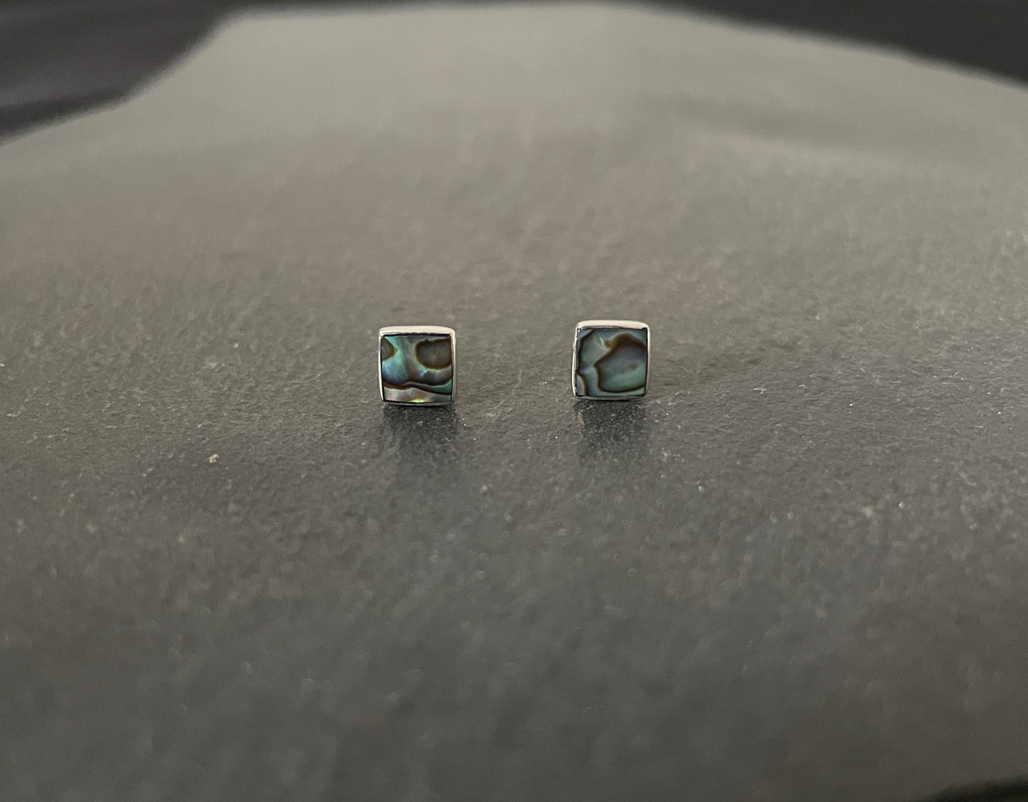 Paua Shell Square Studs