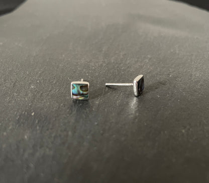 Paua Shell Square Studs