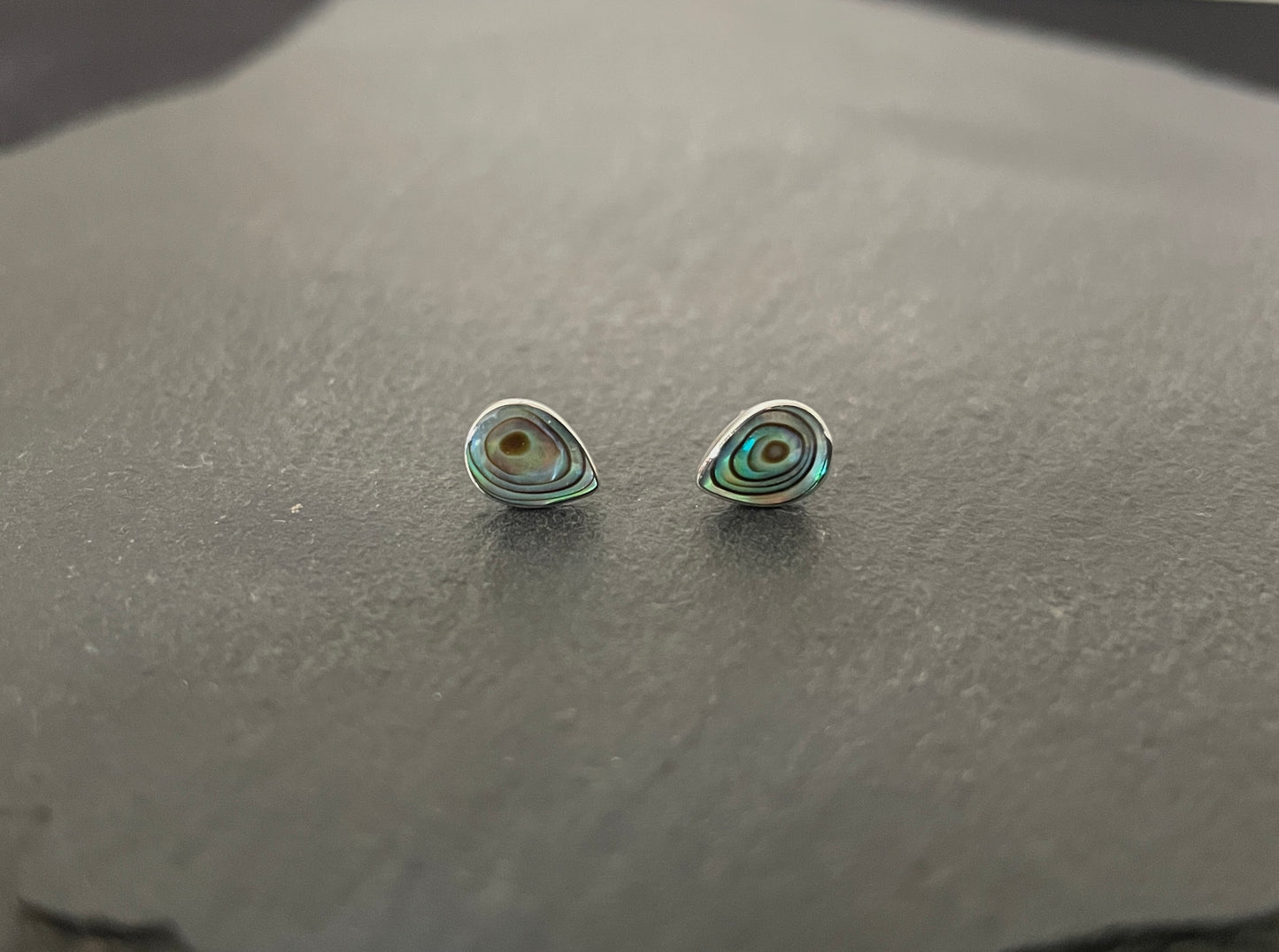 Paua Shell Teardrop Studs