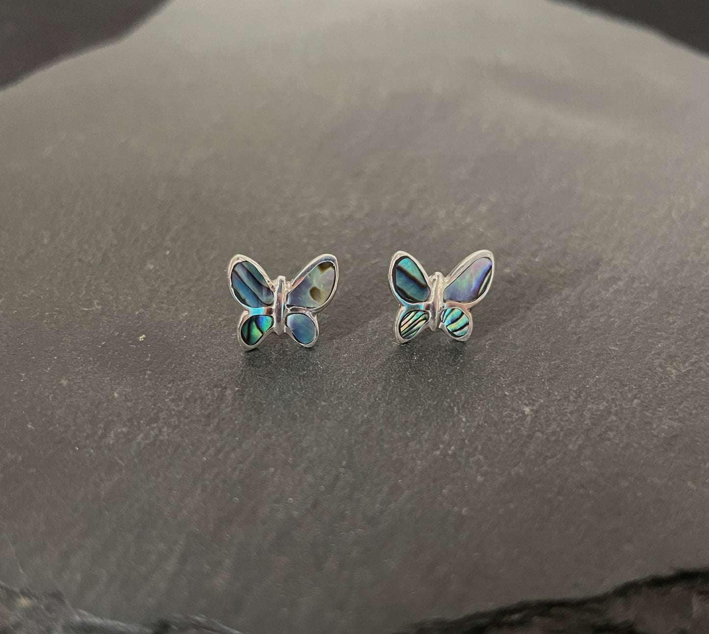 Paua Shell Butterfly Studs