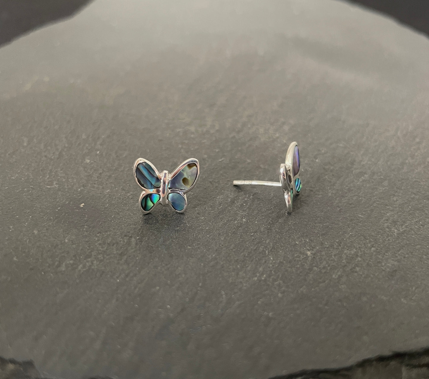 Paua Shell Butterfly Studs