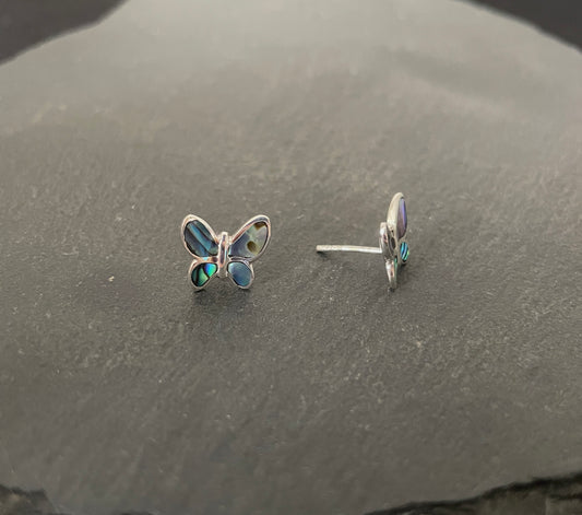 Paua Shell Butterfly Studs