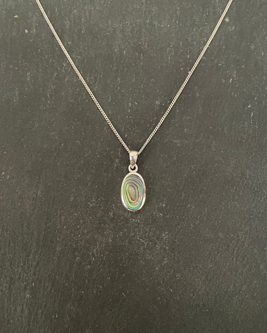 Paua Shell Oval Pendant